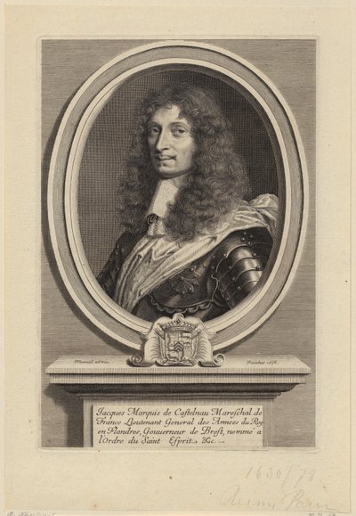 Portrét Jacquese II de Castelnau, francouzského maršála od Robert Nanteuil