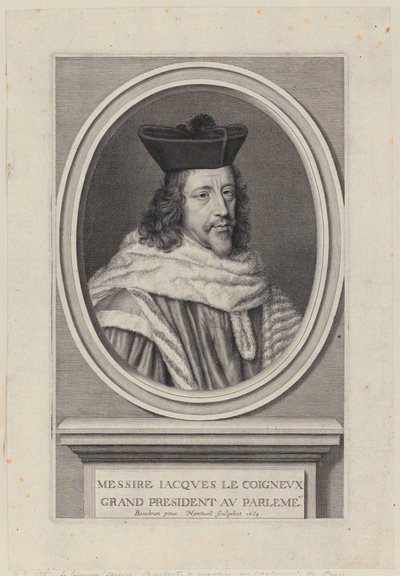 Portrét Jacquese Le Coigneux od Robert Nanteuil