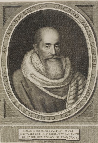 Portrét Edouarda Molého od Robert Nanteuil