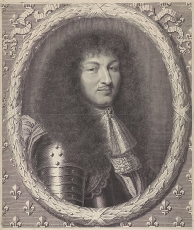 Portrét francouzského krále Ludvíka XIV od Robert Nanteuil