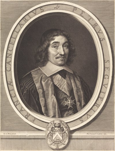 Kancléř Pierre Seguier od Robert Nanteuil after Charles Le Brun