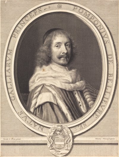 Pompone II de Bellievre od Robert Nanteuil after Charles Le Brun