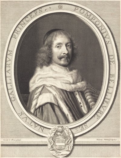 Pomponne de Bellievre od Robert Nanteuil after Charles Le Brun