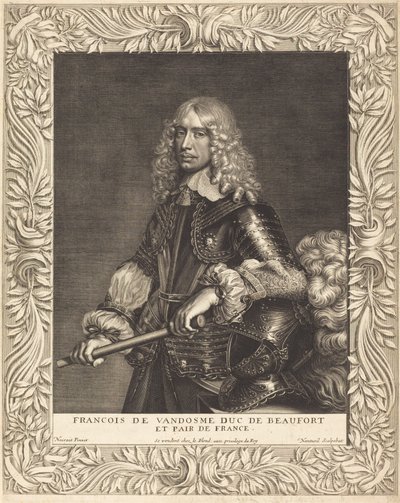 Francois, vévoda z Beaufortu od Robert Nanteuil after Jean Nocret
