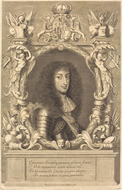 Charles-Emmanuel, vévoda Savojský od Robert Nanteuil after Justus van Verus