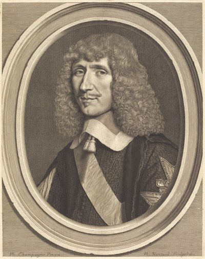 Leon-Bouthillier, hrabě z Chavigny od Robert Nanteuil after Philippe de Champaigne