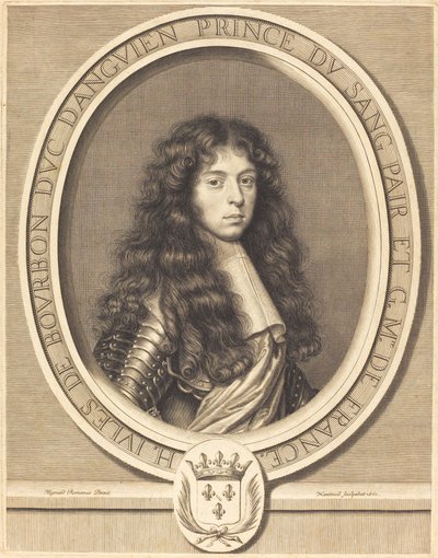 Jules, vévoda z Enghien od Robert Nanteuil after Pierre Mignard I