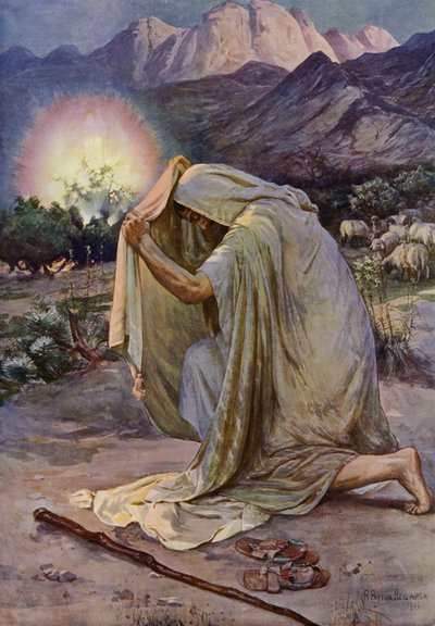 Hořící keř (barevné lito) od Robert Payton Reid