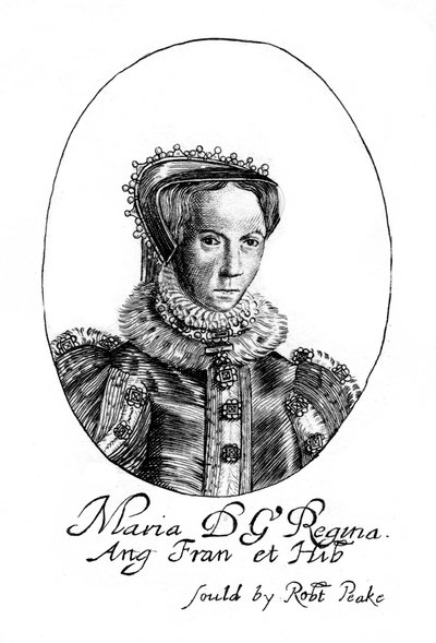 Anglická královna Marie I od Robert Peake