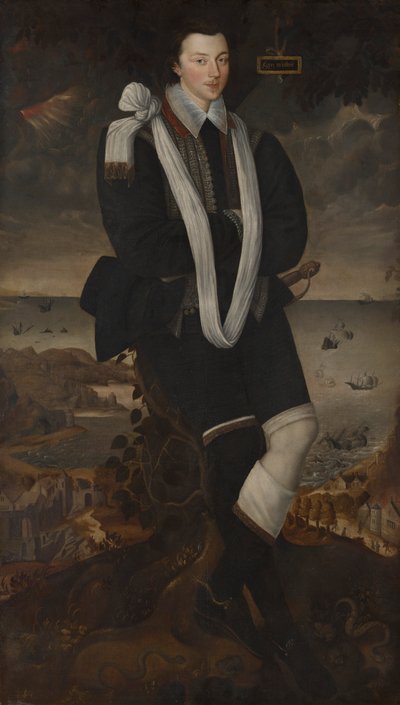 Portrét Anthonyho Maria Brownea, druhého vikomta Montagu od Robert Peake the elder