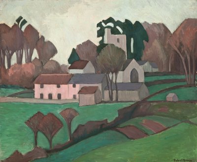 Clayhidon Church (olej na plátně) od Robert Polhill Bevan