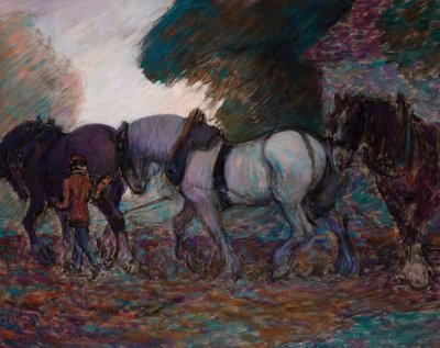 The Orba Team, Dawn, 1906. od Robert Polhill Bevan