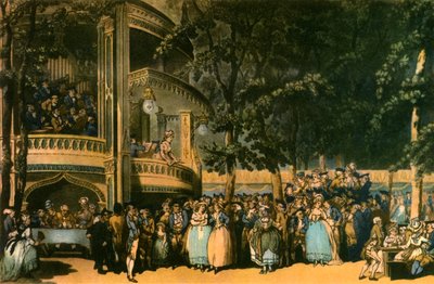 Vauxhall Gardens, Lambeth, c1785, 1942 od Robert Pollard