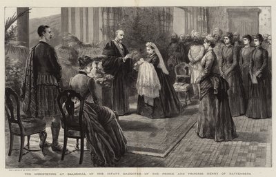 Křest nemluvně dcery prince a princezny Jindřicha z Battenbergu v Balmoral od Robert Pritchett