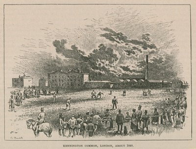 Kennington Common, Londýn, kolem roku 1840 od Robert Randoll