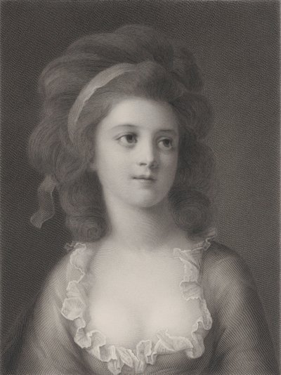 Polodlouhý portrét Sophie nebo Apollonie Heleny Potocké jako mladé dívky, 1872 od Robert Reyher