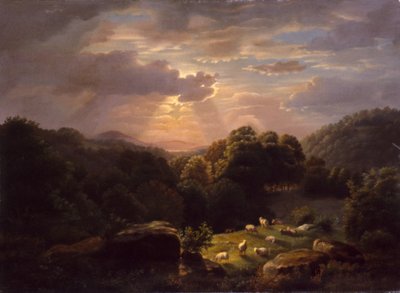 Krajina s ovcemi od Robert S. Duncanson