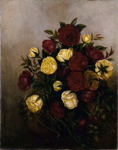 Zátiší s růžemi od Robert S. Duncanson