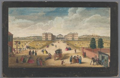 Pohled na Foundling Hospital v Londýně Pohled na Foundling Hospital (název na objektu) Londýn (název série) od Robert Sayer