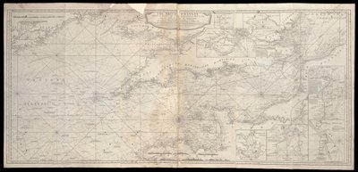 Britský průliv s částí Atlantského oceánu a pobřeží Irska od Robert Sayer