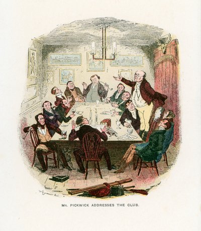 Ilustrace pro Pickwick Papers od Robert Seymour