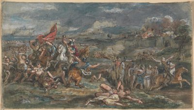Bojová scéna od Robert Smirke