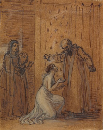 Capulet zábradlí u své dcery, Julie od Robert Smirke