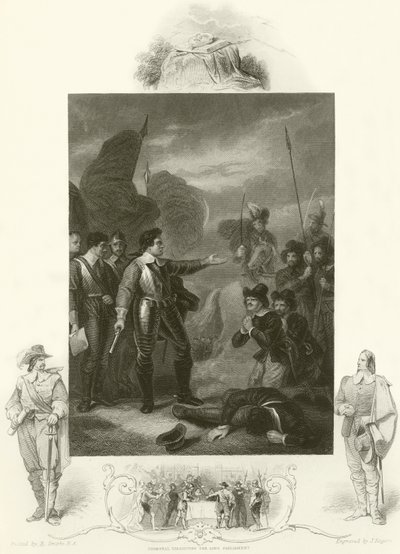 Cromwell potlačuje vzpouru v armádě od Robert Smirke
