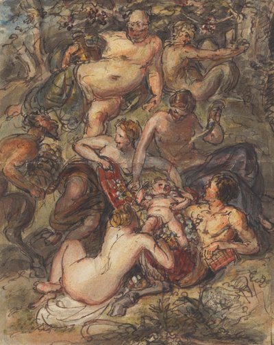 Scéna z Bakchanálie od Robert Smirke