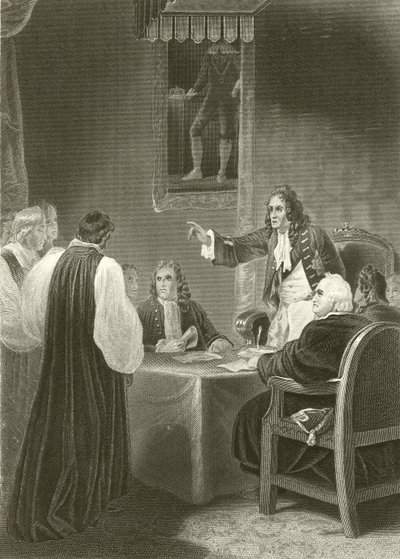 Biskupové před Tajnou radou 1688 od Robert Smirke