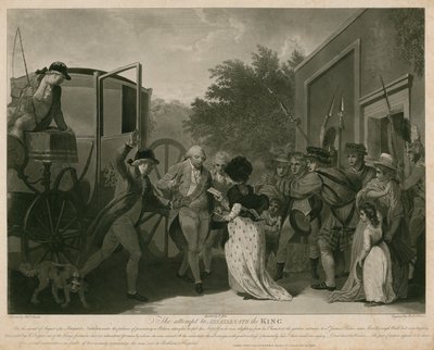 Pokus o atentát na krále Jiřího III. v roce 1786 (rytina) od Robert Smirke
