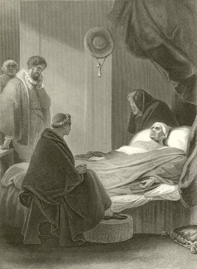 Smrt kardinála Wolseyho od Robert Smirke