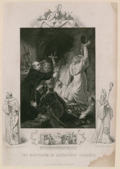 Umučení arcibiskupa Cranmera (rytina) od Robert Smirke
