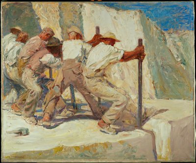 Kameníci (olej na plátně) od Robert Sterl