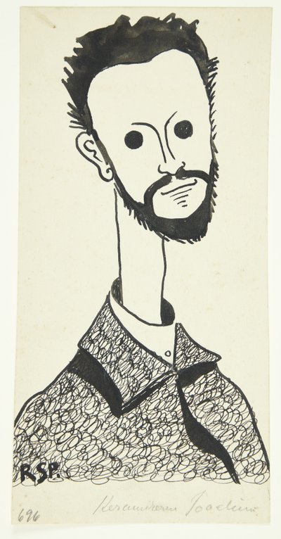Portrét malíře a keramiky Chr. Joachim (1870-1943) od Robert Storm Petersen