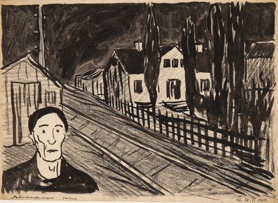 Sebevražda. Skica od Robert Storm Petersen