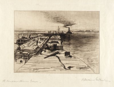 Vlek na řece Hudson od Robert Swain Gifford