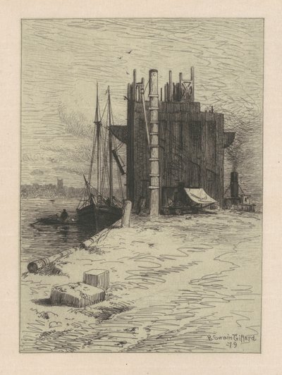 Kapsy uhlí v New Bedfordu od Robert Swain Gifford