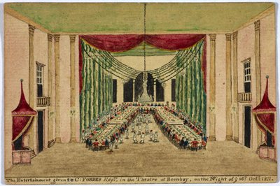 Zábava poskytnutá panovníkovi C. Forbesovi v divadle v Bombaji v noci 16. října 1811. od Robert Temple