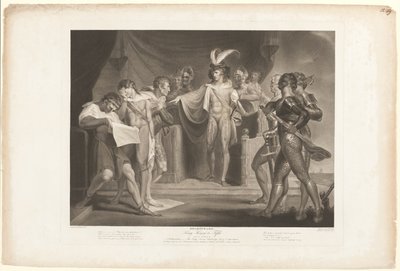 Král Henry odsuzující Cambridge, Scroop a Northumberland od Robert Thew