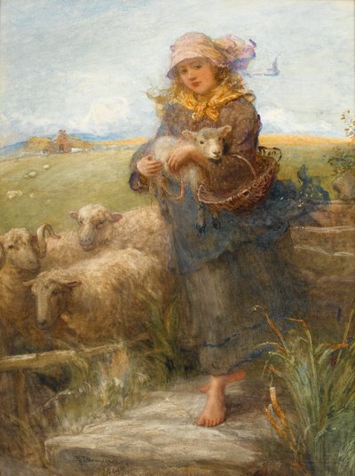 Pastýřka (wc na papíře) od Robert Thorne Waite