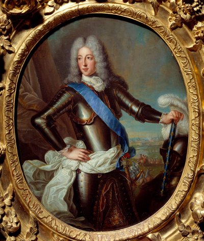 Portrét Ludvíka II. Bourbonského, prince z Conde (Bourbon-Conde) (Grand Conde) (1621-1686) dříve známý jako Marechal z Berwicku Obraz Roberta Levrace Tournieres (1667-1752) Sun 17. století. 0,38x0,31 m Rennes, Musee des Beaux Arts od Robert Tournieres