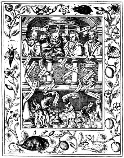 Čtyři velcí alchymisté, 1652 od Robert Vaughan