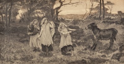 Tři dívky a osel od Robert Walker Macbeth