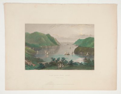Pohled z West Pointu (Hudson River), ilustrace pro Nathaniela Parkera Willise od Robert Wallis