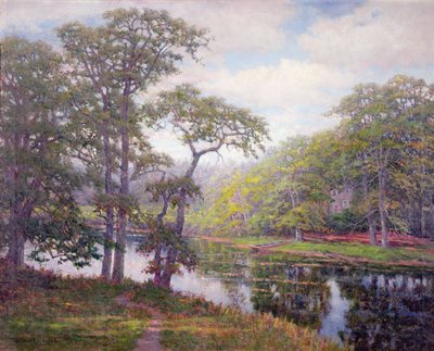 Peacedale, Rhode Island (olej na plátně) od Robert Ward van Boskerck
