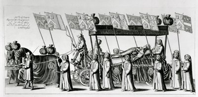 Státní pohřeb George Moncka, prvního vévody z Albemarle, 1671 od Robert White