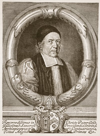 William Sancroft, arcibiskup z Canterbury, ilustrace z 