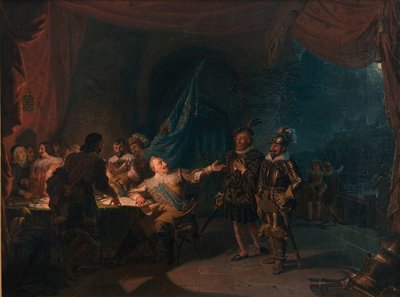 Gustav II Adolf Švédský ve Würzburgu od Robert Wilhelm Ekman