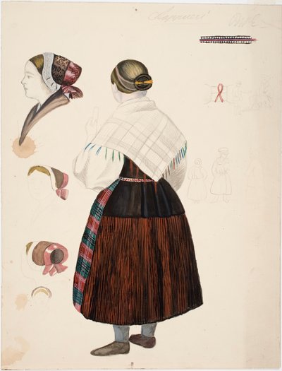 Zkouška laponského selského oděvu od Robert Wilhelm Ekman